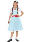 Smiffys Country Girl Costume, Blue & White with Dress & Headband, Girls Fancy Dress, Child Dress Up Costumes