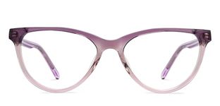 LENSKART BLU | Zero Power Blue Cut Computer Glasses | Anti Glare, Lightweight & Blocks Harmful Rays | UV Protection Specs | Purple Full Rim Cat Eye | For Women | Small | LB E16056