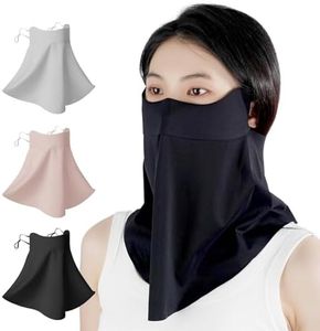UV Protection Face Sun Mask with Neck Coverage Breathable Design for Outdoor Activities