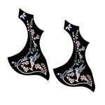 2 Pieces 40'' 41'' Guitar Printing flower Pickguards Scratch for Acoustic/Wood Guitar Parts