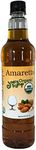 Joe’s Syrup Organic Flavored Syrup, Organic Amaretto, 750 ml (3 Pack)