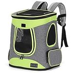 Petsfit Comfortable Pet Backpack Carrier for Dog Cat Bunny Under 10 Kg, Green