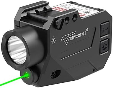 VOTATU H2L-G Green Laser Light Combo, Magnetic Rechargeable 1000 Lumens Strobe Weapon Light with Green Beam Laser Sight for Pistol Handgun