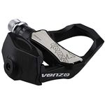 Venzo Sealed Cycling Road Bike Bicycle Clipless Pedals 9/16" with Cleats - Compatible with Look Keo (NOT Compatible with Shimano SPD-SL or Look Delta Cleats)