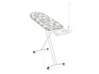 Leifheit Air Board Express L Solid Maxx Deluxe Ironing Board, Extra Large Ironing Board for Steam Generator Irons, Extra Light Ironing Boards and Cover, Surface Size 130 x 45 cm