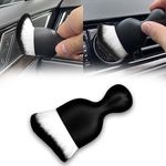 tobenbone Car Interior Detailing Brush, Ultra Soft Non-Scratch Dust Brush, Car Interior Cleaning Tool for Cleaning Panels, Air Vent, Leather (White/Black), 1PCS