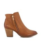 Dune Ladies PAICEY Stacked-Heel Casual Ankle Boots Size UK 5 Stacked Heel Tan