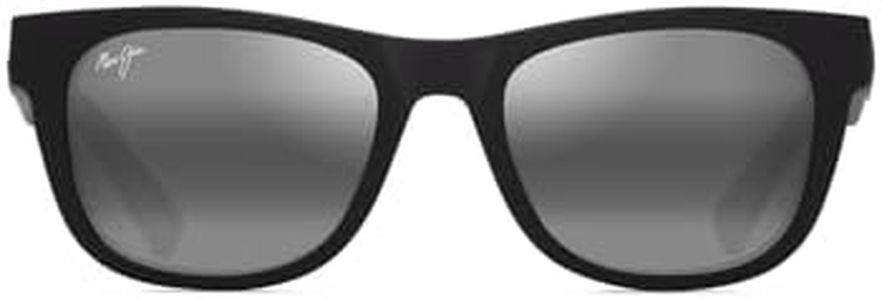 Maui Jim Unisex Kaulike Polarised Sunglasses, Matte Black, Large