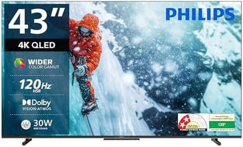 Philips 109 cm (43 inches) 8100 Series 4K Ultra HD Smart QLED Google TV 43PQT8100/94