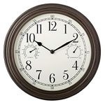 Westclox 12" Indoor Outdoor Wall Clock