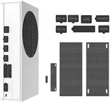ECHZOVE Dust Plugs Compatible with Xbox Series S, Dust Filter Kit Compatible with Xbox Series S, Include 7 Silicone Series S Dust Protector and 4 PVC Series S Mesh Filter Covers