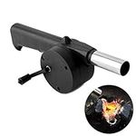 Wailicop BBQ Fan Air Blower Fast Fire Starter Portable Manual Hand Crank Bellows for Outdoor Picnic Camping Cooking Barbecue Charcoal Grills Accessories