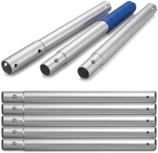 8-Section Aluminum Splicing Pool Pole - 8 x 35 cm Thickened Knock-Down Cleaning Rod for Skimmers, Brushes & Vacuums - Customizable Length (Universal Fit)