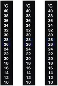 3 Pieces Temperature Meter Sticker Stick-on Thermometer Strip Fish Tank Water Temperature Sticker for Wine Beer Home Brew Aquarium Fish Tank