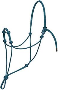 Weaver Leather Silvertip Four Knot Rope Halter, Blue/Black, Average