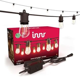 Innr Festoon Lights Outdoor 8 Meter - Outdoor String Lights - Works with Hue*, Amazon Echo (4th Gen), and SmartThings - Set
