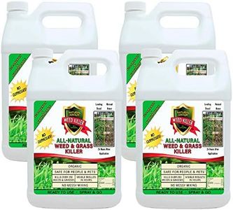 Natural Armor Weed and Grass Killer All-Natural Concentrated Formula. Contains No Glyphosate (1 Case of 4 Gallon Refills)