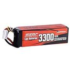 SUNPADOW 6S 22.2V Lipo Battery 3300mAh 70C Soft Pack with XT60 Plug for RC FPV Helicopter Airplane Drone Quadcopter Racing Hobby