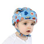 Baby Protective Cap Safety Helmet Toddler Infant Anti-Fall Anti-Collision Head Protection Hat Adjustable Head Guard with Chin Strap Breathable Baby Crawling Walking Helmet for 8-36 Months Boys Girls