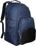 MIG Classic Mens Large Backpack Rucksack Bag - 100% PLAIN BAGS WITH NO LOGOS (Navy)