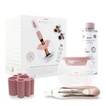 StylPro Gift Set Kit: Electric Makeup Brush Cleaner and Dryer Machine with 8 Brush Collars, Brush Cleanser - Fast, Automatic Spinning Brush Cleaner with Heat-Resistant Bowl (ROSE GOLD)