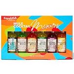 Thoughtfully Cocktails, Mule Master Cocktail Mixer Set, Vegan and Vegetarian, Flavors Include Moscow, Berry and more, Set of 6 (Contains No Alcohol)