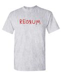 The Goozler Redrum - 80's Horror Movie Kubrick Murder - Mens Cotton T-Shirt, Sport, X-Large