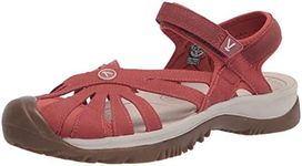 KEEN Women's Rose Casual Closed Toe Sandals, Redwood, 10