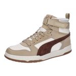 PUMA Unisex RBD Game WTR Sneaker, Alpine Snow-Haute Coffee Team Gold, 3.5 UK