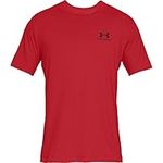 Under Armour mens Sportstyle Left Chest Short-Sleeve T-Shirt , Red (600)/Black , Medium