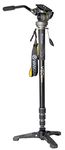 VANGUARD VEO 2S AM-264TV Monopod with VEO 2 PH-13 Video Panhead, Black/Gray