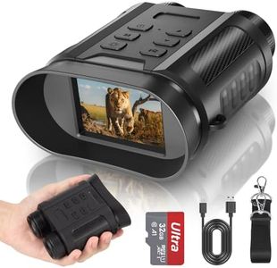 Coolifepro 4K Binocolo Visione Notturna, con Batteria Ricaricabile da 2500mAh Visione Notturna 8X Digitale Zoom 7-Livelli Infrarossi 2.4" TFT LCD Vista 300M Visore Notturno Binocolo Con Scheda 32GB