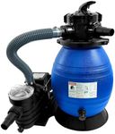 Jacgood 13" Pool Sand Filter 3/4HP, Sand Filter Pump for Above Ground Pool, 3648GPH up to 12000 Gallon, 6-Way Valve, Easy Installation, Blue