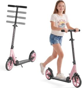 Kick Scooter for Kids 5-12, Teens, Adults, CPSC Certified Foldable Lightweight Sport Scooter with 8 Inch Wheels, Max Load 240 LBS, Gift for Childs