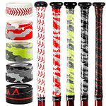 insum 5Pcs Baseball Bat Grip Tapes, Softball Bat Wrap Grips 1.1mm,Solid Colors,Mixed Colors, 5Pack