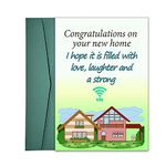 Dapofajo Housewarming Card, Congrats Your New Home Card,