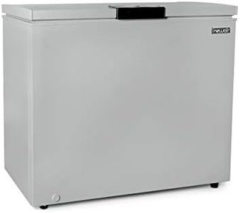 Newair 6.7 Cu. Ft. Chest Freezer with Removable Basket, Quiet Deep Freezer, Digital Temperature Control, Top Open Door Alarm, Fast Freeze Mode, Compact Freezer, Garage Storage, Cool Gray