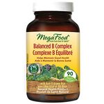 MegaFood Balanced B Complex - Supports Energy Production & Metabolism with Vitamin B12, Vitamin B6, Vitamin B1, Vitamin B5, Biotin, Niacinamide, Riboflavin, Folate – 3 Month Supply