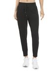 Danskin Women's Soft Touch Jogger Pant, Black Salt, Medium