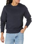 Amazon Essentials Men's Fleece Crewneck Sweatshirt (Available in Big & Tall), Navy, Small