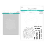 Spellbinders Garden Party SDS & Stencil Bundle Clear Stamp Set