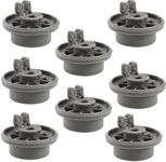 8x Dishwasher Basket Rack Wheel Large Lower Wheels Compatible with Bosch/Gaggenau/Neff/Siemens/Whirlpool 165314 00165314 AP2802428 420198 423232 AH3439123 EA3439123 PS3439123 C00290453 00183955