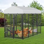 ROOMTEC Large Metal Chicken Coop, W