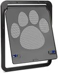 Small Dog Door for Screen Door, Easy Install Lockable Cat Screen Door for Sliding Door, Doggie Screen Doggy Door