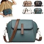 WLight Luxury Soft Leather Trendy and Versatile Crossbody Bag,Purses for Women Crossbody Bag Leather (Blue)