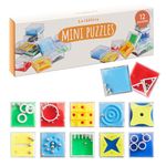 THE TWIDDLERS - 12 Mini Cube Brain Teaser Puzzle Box Set - Assorted Levels, Ideal for Party Bag Fillers for Kids & Birthday Goodie Bags