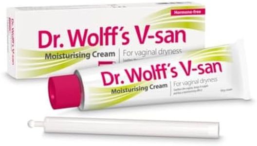 Dr Wolff’s V-San Moisturising Cream For Vaginal Dryness 50g | Vaginal Moisturiser For Daily Use | Prevent Itching & Dryness | Soothing Hormone Free Vaginal Cream| Dual Effect Vaginal Dryness Treatment