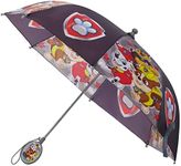 Nickelodeon Kids Umbrella, Paw Patrol Toddler and Little Boy Rain Wear for Ages 3-6, Grey