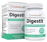 DigestIt Digestive Enzymes | Multi-Enzyme Formula with Amylase, Protease & Lipase | Increase Energy & Reduce Gas, Bloating & Indigestion | Non-GMO | 50 Capsules