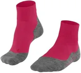 FALKE Women's TK5 Wander Short Hiking Socks, Quarter, Light Padding, Athletic Sock, Breathable Quick Dry, Merino Wool, Pink (Rose 8564), 9.5-10.5, 1 Pair